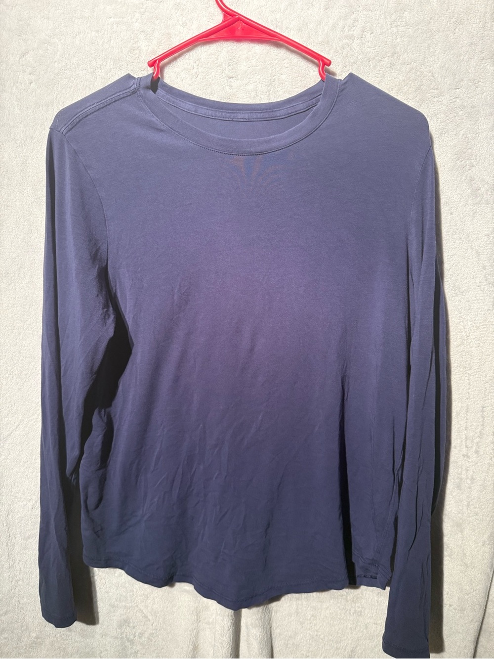 Lululemon Navy Blue Long Sleeve Crew Neck Active
